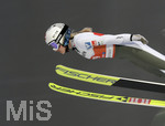 03.03.2021, Nordische SKI WM Oberstdorf 2021, Oberstdorf im Allgu, Skispringen Frauen, Groschanze, Chiara Hoelzl (sterreich) in der Luft.