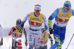 05.03.2021, Nordische SKI WM Oberstdorf 2021, Oberstdorf im Allgu,  Skilanglauf Staffel Herren 10 Kilometer,  Johan Haeggstroem (Schweden) auf der Strecke im Schneefall.
