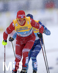 05.03.2021, Nordische SKI WM Oberstdorf 2021, Oberstdorf im Allgu,  Skilanglauf Staffel Herren 10 Kilometer, Alexander Bolshunov (Russland) auf der Strecke.