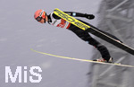 05.03.2021, Nordische SKI WM Oberstdorf 2021, Oberstdorf im Allgu,  Skispringen der Herren von der Groschanze, Karl Geiger  (GER) im Flug.