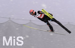 05.03.2021, Nordische SKI WM Oberstdorf 2021, Oberstdorf im Allgu,  Skispringen der Herren von der Groschanze, Pius Paschke (GER) im Flug.