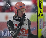 05.03.2021, Nordische SKI WM Oberstdorf 2021, Oberstdorf im Allgu,  Skispringen der Herren von der Groschanze, Karl Geiger (GER) nachdenklich.