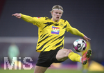 06.03.2021, Fussball 1. Bundesliga 2020/2021, 24. Spieltag, FC Bayern Mnchen - Borussia Dortmund, in der Allianz-Arena Mnchen. Erling Haaland (Borussia Dortmund)

Foto: Bernd Feil/M.i.S./Pool

Nur fr journalistische Zwecke! Only for editorial use! 
DFL regulations prohibit any use of photographs as image sequences and/or quasi-video.    
National and international NewsAgencies OUT. 