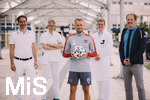 29.06.2021, Fussball 2. Liga 2021/2022, 1.FC Nrnberg,  Vorstellung des ?FCN Medical Team? imKlinikum Sd in Nrnberg.
(l-R) Dr. Markus Gesslein, OA Dr. Bernd Langenstein, Pascal Koepke, Dr. Johannes Rther. Prof. Dr. Werner Krutsch