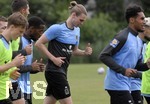 01.07.2021, Fussball 3. Liga 2021/2022, TSV 1860 Mnchen Sommer-Trainingslager in Windischgarsten, sterreich. Erstes Training auf dem Platz unter dem Mannschaftshotel Dilly, Auslaufen, Tim Linsbichler (TSV 1860 Mnchen) 