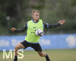 02.07.2021, Fussball 3. Liga 2021/2022, TSV 1860 Mnchen Sommer-Trainingslager in Windischgarsten, sterreich.  Training auf dem Platz neben dem Mannschaftshotel Dilly, Lorenz Knferl (TSV 1860 Mnchen) am Ball.
