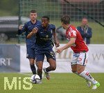 02.07.2021, Fussball 3. Liga 2021/2022, TSV 1860 Mnchen Sommer-Trainingslager in Windischgarsten, sterreich.  Testspiel in Windischgarsten, TSV 1860 Mnchen - SV Ried, Johann Ngounou Djayo (TSV 1860 Mnchen) am Ball 