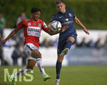 02.07.2021, Fussball 3. Liga 2021/2022, TSV 1860 Mnchen Sommer-Trainingslager in Windischgarsten, sterreich.  Testspiel in Windischgarsten, TSV 1860 Mnchen - SV Ried, re: Alexander Freitag (TSV 1860 Mnchen) am Ball 