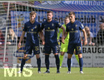 02.07.2021, Fussball 3. Liga 2021/2022, TSV 1860 Mnchen Sommer-Trainingslager in Windischgarsten, sterreich.  Testspiel in Windischgarsten, TSV 1860 Mnchen - SV Ried, Tim Linsbichler (TSV 1860 Mnchen), Quirin Moll (TSV 1860 Mnchen), Keanu Staude (TSV 1860 Mnchen) 