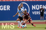 17.07.2021, Fussball 2.und 3. Liga 2021/2022, Testspiel 1.FC Nrnberg - TSV 1860 Mnchen, im Nrnberger Max-Morlock-Stadion.

Yannick Deichmann gegen Nrnbergs Florian Hbner