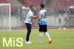 17.07.2021, Fussball 2.und 3. Liga 2021/2022, Testspiel 1.FC Nrnberg - TSV 1860 Mnchen, im Nrnberger Max-Morlock-Stadion.

Michael Kllner   (1860 Mnchen) und Marcel Br (1860 Mnchen) nach dem Spiel 