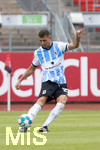 17.07.2021, Fussball 2.und 3. Liga 2021/2022, Testspiel 1.FC Nrnberg - TSV 1860 Mnchen, im Nrnberger Max-Morlock-Stadion. Semi Belkahia (TSV 1860 Mnchen) am Ball 


