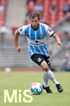 17.07.2021, Fussball 2.und 3. Liga 2021/2022, Testspiel 1.FC Nrnberg - TSV 1860 Mnchen, im Nrnberger Max-Morlock-Stadion. Richard Neudecker (TSV 1860 Mnchen) am Ball 

