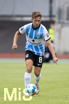 17.07.2021, Fussball 2.und 3. Liga 2021/2022, Testspiel 1.FC Nrnberg - TSV 1860 Mnchen, im Nrnberger Max-Morlock-Stadion. Erik Tallig (TSV 1860 Mnchen) am Ball 
