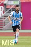 17.07.2021, Fussball 2.und 3. Liga 2021/2022, Testspiel 1.FC Nrnberg - TSV 1860 Mnchen, im Nrnberger Max-Morlock-Stadion. Quirin Moll (TSV 1860 Mnchen) am Ball 

