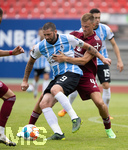 17.07.2021, Fussball 2.und 3. Liga 2021/2022, Testspiel 1.FC Nrnberg - TSV 1860 Mnchen, im Nrnberger Max-Morlock-Stadion. v.lI:  Sascha Mlders (18609  ggen Asger Srensen (Nrnberg)