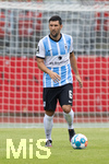 17.07.2021, Fussball 2.und 3. Liga 2021/2022, Testspiel 1.FC Nrnberg - TSV 1860 Mnchen, im Nrnberger Max-Morlock-Stadion. Stephan Salger (1860 Mnchen) am Ball 


