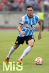 17.07.2021, Fussball 2.und 3. Liga 2021/2022, Testspiel 1.FC Nrnberg - TSV 1860 Mnchen, im Nrnberger Max-Morlock-Stadion. Marcel Br (TSV 1860 Mnchen) am Ball 

