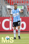17.07.2021, Fussball 2.und 3. Liga 2021/2022, Testspiel 1.FC Nrnberg - TSV 1860 Mnchen, im Nrnberger Max-Morlock-Stadion. Semi Belkahia (TSV 1860 Mnchen) 
