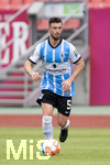 17.07.2021, Fussball 2.und 3. Liga 2021/2022, Testspiel 1.FC Nrnberg - TSV 1860 Mnchen, im Nrnberger Max-Morlock-Stadion. Quirin Moll (TSV 1860 Mnchen) 

