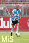 17.07.2021, Fussball 2.und 3. Liga 2021/2022, Testspiel 1.FC Nrnberg - TSV 1860 Mnchen, im Nrnberger Max-Morlock-Stadion. Semi Belkahia (TSV 1860 Mnchen) am Ball 

