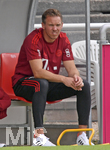 17.07.2021, Fussball 1. Bundesliga 2021/2022, Testspiel, FC Bayern Mnchen - 1.FC Kln, in Villingen-Schwenningen, Trainer Julian Nagelsmann (FC Bayern Mnchen) auf der Bank. 