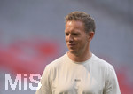 24.07.2021, Fussball 1. Bundesliga 2021/2022, Audi Football Summit, Testspiel, FC Bayern Mnchen - Ajax Amsterdam, in der Allianz-Arena Mnchen.
 Trainer Julian Nagelsmann (FC Bayern Mnchen) kommt zum Interview.
