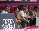 24.07.2021, Fussball 1. Bundesliga 2021/2022, Audi Football Summit, Testspiel, FC Bayern Mnchen - Ajax Amsterdam, in der Allianz-Arena Mnchen. Trainer Julian Nagelsmann (FC Bayern Mnchen) 
