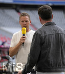 24.07.2021, Fussball 1. Bundesliga 2021/2022, Audi Football Summit, Testspiel, FC Bayern Mnchen - Ajax Amsterdam, in der Allianz-Arena Mnchen. Trainer Julian Nagelsmann (FC Bayern Mnchen) beim RTL-Interview.
