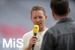 24.07.2021, Fussball 1. Bundesliga 2021/2022, Audi Football Summit, Testspiel, FC Bayern Mnchen - Ajax Amsterdam, in der Allianz-Arena Mnchen. Trainer Julian Nagelsmann (FC Bayern Mnchen) beim RTL-Interview.
