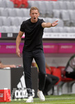 31.07.2021, Fussball 1. Bundesliga 2021/2022, Audi Football Summit, Testspiel, FC Bayern München - SSC Neapel, in der Allianz-Arena München. Trainer Julian Nagelsmann (FC Bayern München) in Rage.