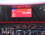 28.08.2021, Fussball 1. Bundesliga 2021/2022, 3. Spieltag, FC Bayern Mnchen - Hertha BSC Berlin, in der Allianz-Arena Mnchen.  25000 Zuschauer drfen wieder ins Stadion. 
     

