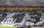 05.09.2021, Fussball WM-Qualifikation 2021/22 Gruppe J, Deutschland - Armenien, in der Arena Stuttgart, Plakate: Der Bomber der Nation Unvergessen (Gerd Mller)
