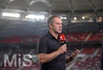 05.09.2021, Fussball WM-Qualifikation 2021/22 Gruppe J, Deutschland - Armenien, in der Arena Stuttgart, Bundestrainer Hans Flick (Deutschland) beim Interview vor dem Spiel.