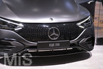 08.09.2021, Messe München IAA Mobility 2021 in München im Messegelände Riem.  EIn Elektro-Mercedes der EQE 350 von Mercedes-Benz.