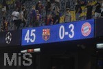 14.09.2021,  Fussball UEFA Championsleague 21/22: Vorrunde, 1.Spieltag, FC Barcelona - FC Bayern Mnchen, im Stadion Camp Nou Barcelona (Spanien).  Das Endergebnis 0:3

