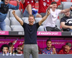 18.09.2021, Fussball 1. Bundesliga 2021/2022, 5. Spieltag, FC Bayern Mnchen - VfL Bochum, in der Allianz-Arena Mnchen. Trainer Julian Nagelsmann (FC Bayern Mnchen) jubelt 


