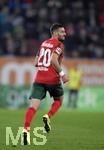 17.10.2021, Fussball 1. Bundesliga 2021/2022, 8. Spieltag, FC Augsburg - DSC Arminia Bielefeld, in der WWK-Arena Augsburg,   Daniel Caligiuri (FC Augsburg) 


