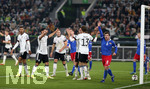 11.11..2021, Fussball WM-Qualifikation 2021/22 Gruppe J, Deutschland - Lichtenstein, in der Volkswagen Arena Wolfsburg.   Torjubel Thomas Müller (Deutschland) 
