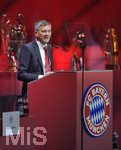 25.11.2021, Fussball 1. Bundesliga 2021/2022,  FC Bayern München, Jahreshauptversammlung 2021 im AUDI-Dome München, 
Präsident Herbert Hainer (FC Bayern) bei seiner Rede,
 