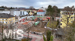 17.01.2022, Baustelle Kreuzer-Areal Bad Wörishofen, das alte Gebäude wird derzeit abgerissen um ein neues Wohnhaus an der Stelle zu errichten.   