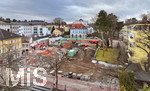 17.01.2022, Baustelle Kreuzer-Areal Bad Wörishofen, das alte Gebäude wird derzeit abgerissen um ein neues Wohnhaus an der Stelle zu errichten.   