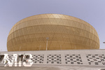 01.04.2022, Vorschau zur Fussball Weltmeisterschaft 2022 in Katar, VAE.   Lusail-Stadion  - FIFA World Cup Stadium (Katar) in der Planstadt Lusail bei Doha,  Es bietet Platz für 80.000 Zuschauer.  