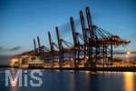 12.06.2022, Hamburg, Seehafen Hamburger Hafen. Container Terminal Burchardkai im Waltershofer Hafen mit seinen Containerbrücken