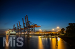 12.06.2022, Hamburg, Seehafen Hamburger Hafen. Container Terminal Burchardkai im Waltershofer Hafen mit seinen Containerbrücken