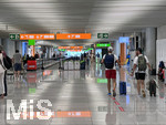 11.06.2022, Beliebtes Reiseziel der Deutschen, Mallorca. Airport Palma de Mallorca PMI, Abflug-Terminal mit den Rollbändern zu den Abflug-Gates.