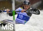 28.07.2022, Kanu-Slalom Weltmeisterschaften 2022 in Augsburg, Eiskanal, Olympiapark, Kajak Einer Männer 2.Vorlauf, Noah Hegge (Deutschland)