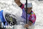 28.07.2022, Kanu-Slalom Weltmeisterschaften 2022 in Augsburg, Eiskanal, Olympiapark, Kajak Einer Mnner 2.Vorlauf, Nour Ait Kaddour (Marokko)