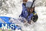 28.07.2022, Kanu-Slalom Weltmeisterschaften 2022 in Augsburg, Eiskanal, Olympiapark, Kajak Einer Mnner 2.Vorlauf,  Liman Huang (China)