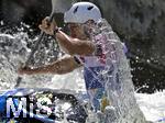 28.07.2022, Kanu-Slalom Weltmeisterschaften 2022 in Augsburg, Eiskanal, Olympiapark, Kajak Einer Mnner 2.Vorlauf, Nour Ait Kaddour (Marokko)